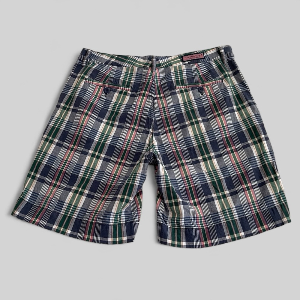Vineyard Vines Men’s Plaid Chino Shorts Size 35 Martha’s Vineyard Pockets - Picture 2 of 7